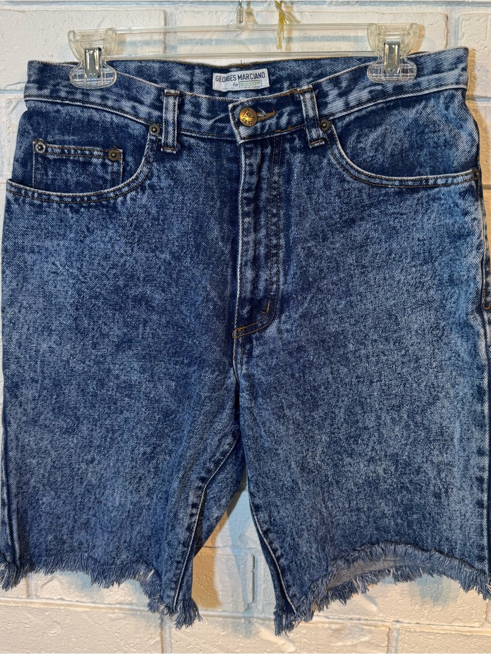 Vintage 80s 90s Guess Georges Marciano Blue Jean Shorts Men’s 32”